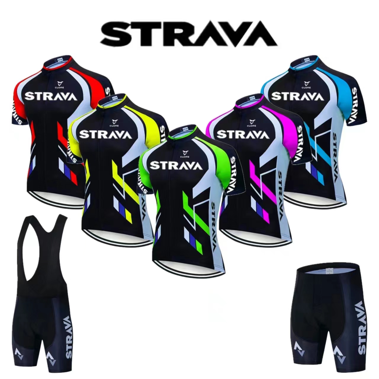Mountain Biking Overalls - Strava bisiklet forması Set yaz bisiklet