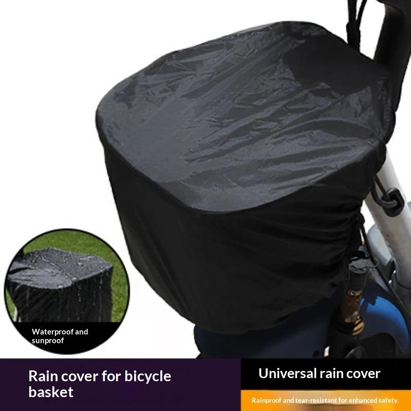 Mountain Biking In The Rain - Su geçirmez bisiklet sepeti astarı yağmurluk
