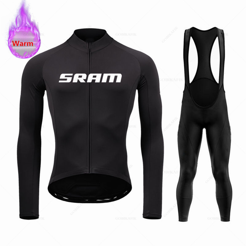Mountain Biking Trousers - Sram ekibi kış uzun kollu termal