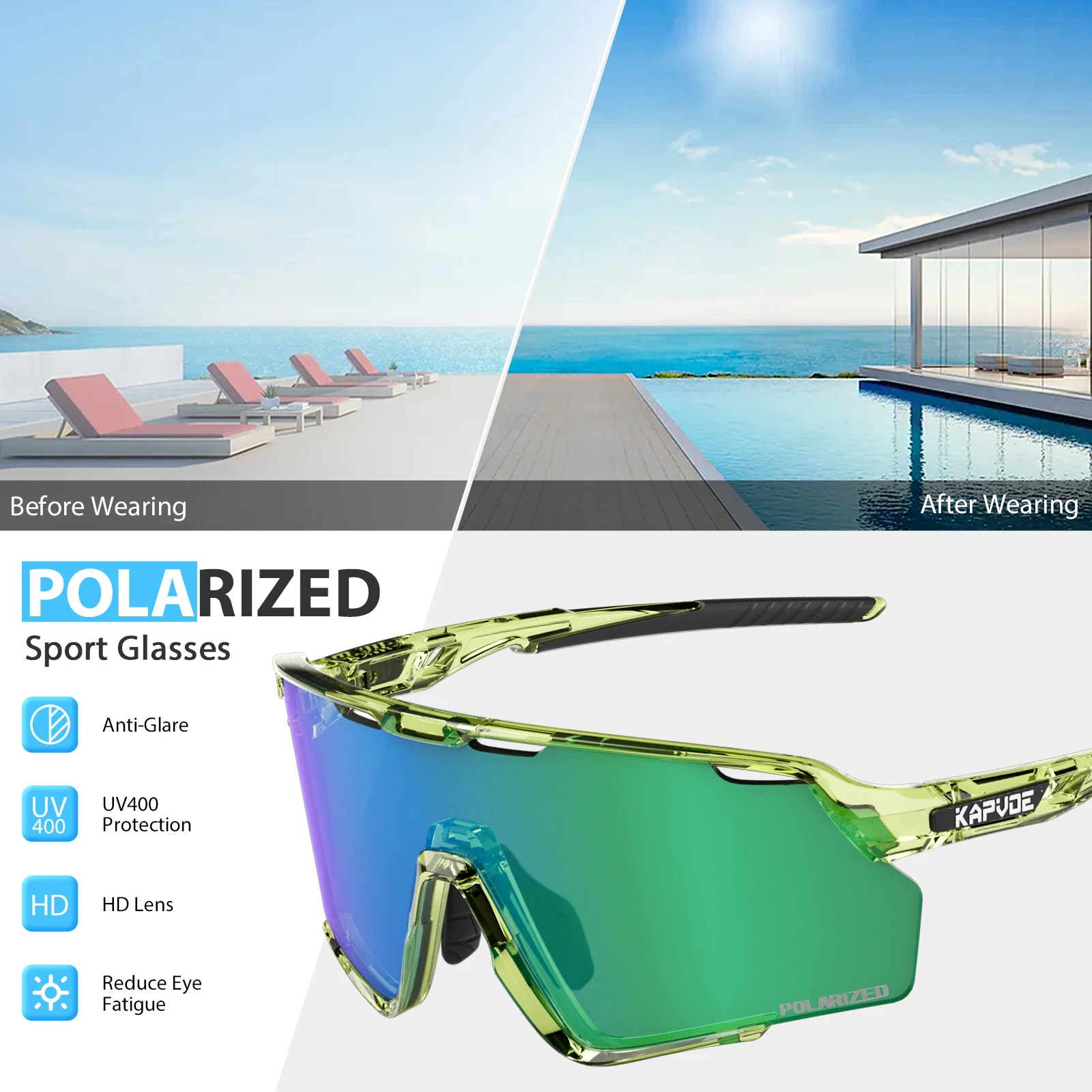 Kapvoe Yeni Açık Bisiklet Gözl - Mountain Biking Glasses incelemesi ve fiyatı