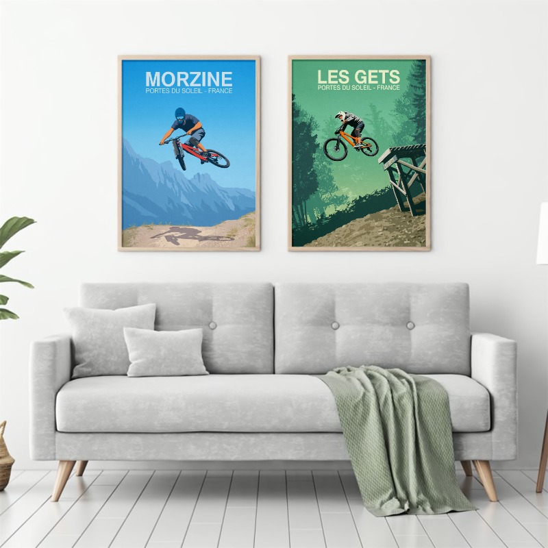 Dağ Bisikleti Yolu Posteri Kar - Picture Of Mountain Biking incelemesi ve fiyatı