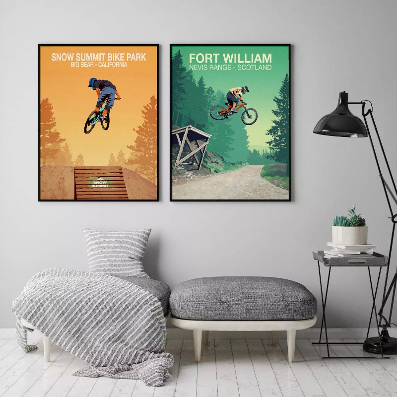 Dağ Bisikleti Yolu Posteri Kar - Picture Of Mountain Biking incelemesi ve fiyatı