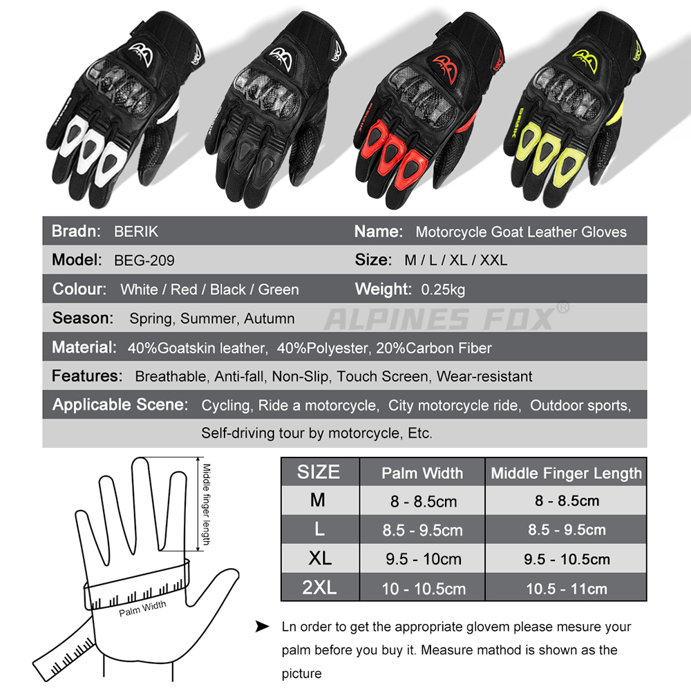 BERIK Eldiven Keçi Derisi Moto - Mountain Biking Gloves incelemesi ve fiyatı
